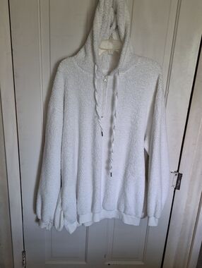 Cozy White Sherpa Hoodie